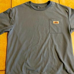 Long sleeve teal shirt white lining